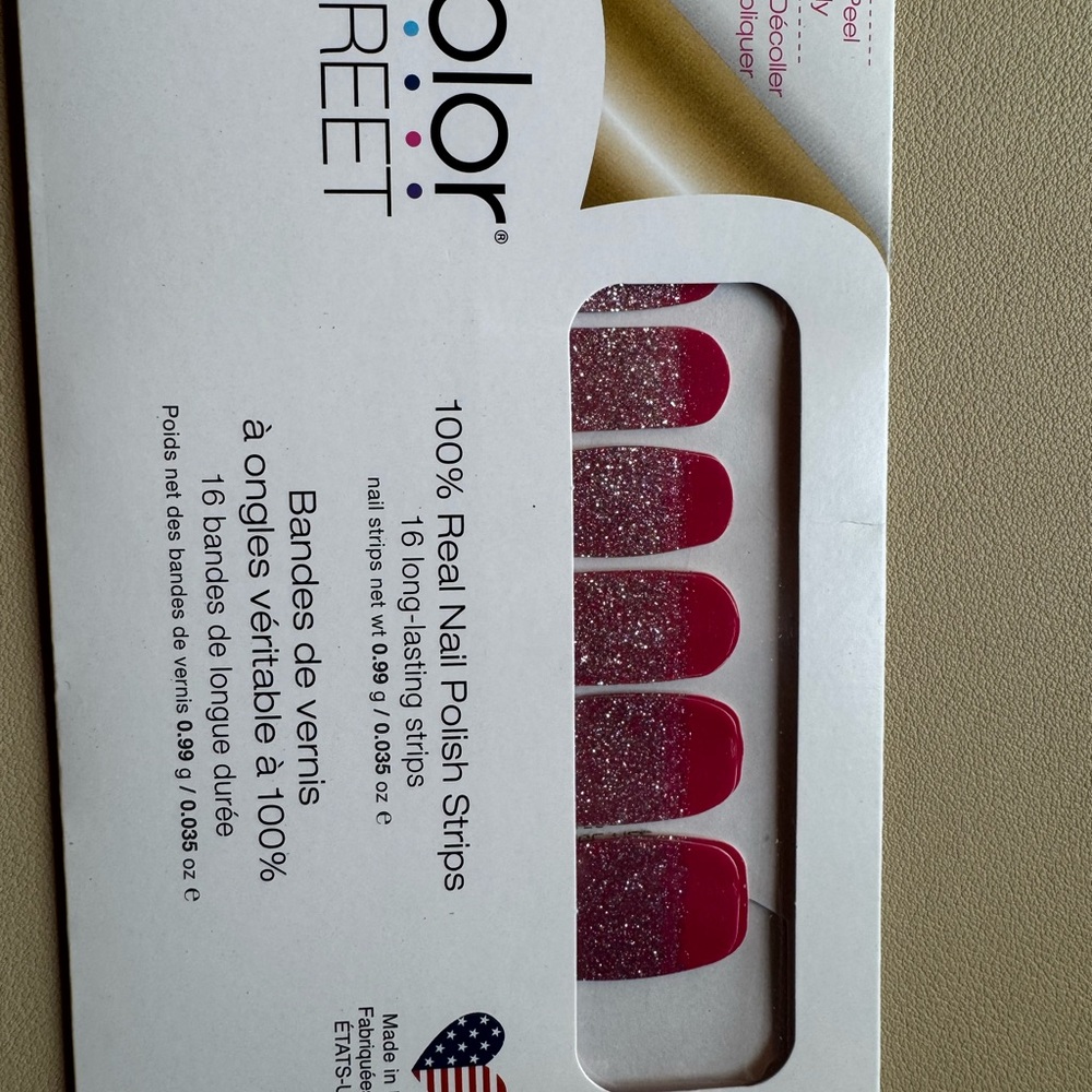 RETIRED Color Street Glitter Nail Polish Strips - Florence Fizz